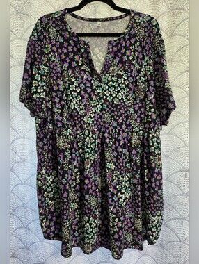 Women's 4x Floral Tunic Top